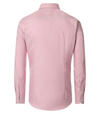 Venti roosanvärinen body fit pitkähihainen kauluspaita