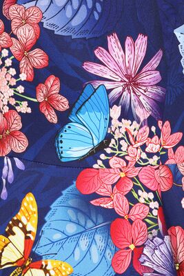 Hearts & Roses värikäs kukkakuosinen kellohelmamekko