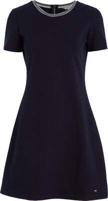 Tommy Hilfiger tummansininen lyhythihainen mekko