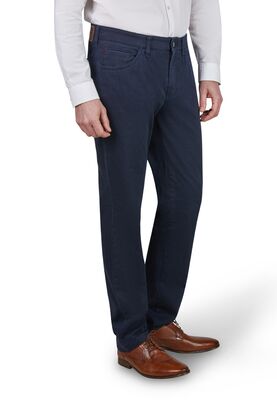 Club Comfort tummansininen puuvillahousu