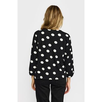 2-Biz mustavalkoinen trikoopusero