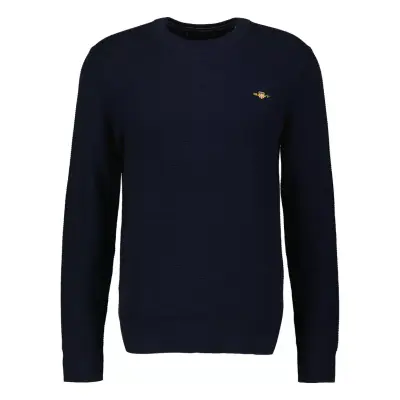 Gant tummansininen puuvilla neule