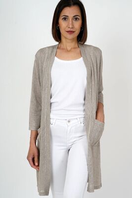 M.X.O hiekan sävyinen neuletakki