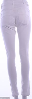 Joustava valkoinen slim fit farkku paramilta