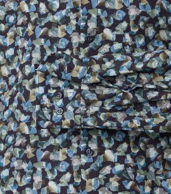 Venti modern fit vihreä kuviollinen kauluspaita