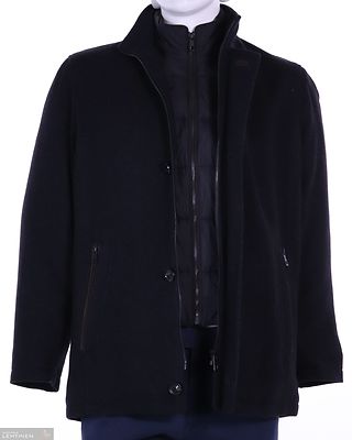 Bugatti tummanharmaa villakangastakki