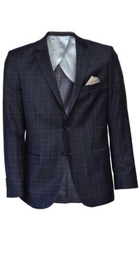 Buzo Alexander tummanharmaa ruudullinen irtotakki