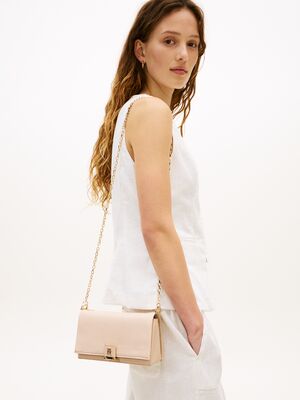 Tommy Hilfiger beigensävyinen naisellinen käsilaukku