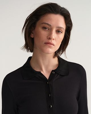 Gant musta college mekko pikee kauluksella