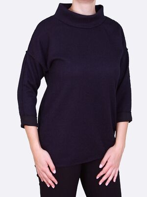 Fashion Lea H tummansininen neuletunika