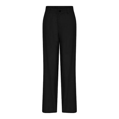 Micha musta suoralahkeiset pellavahousut