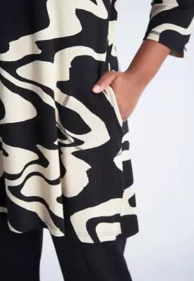 Pont Neuf kuviollinen trikootunika