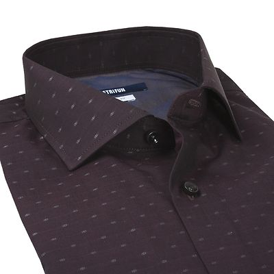 Petrifun viininpunainen kauluspaita normaali B-mitoitus