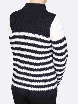 Hegler raidallinen neuletakki vetoketjulla