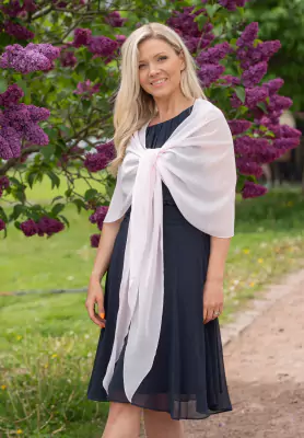 Lasessor tummansininen hartiahuivi