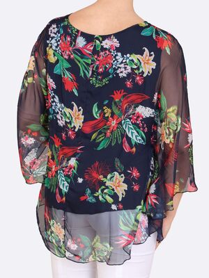 Fahion Lea H kukallinen sifonkipusero