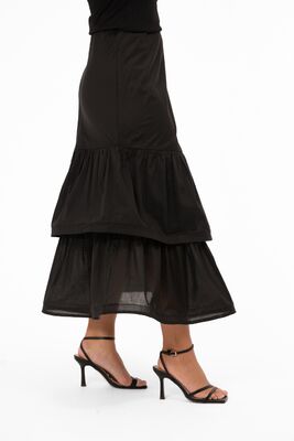 Capri Collection musta näyttävä frillahame