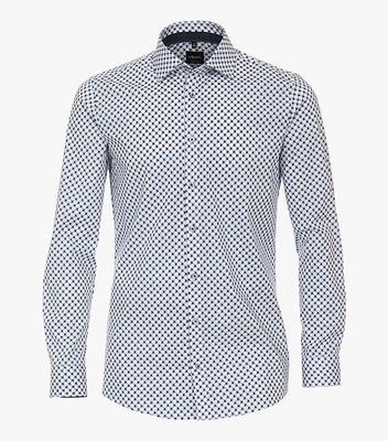 Venti sinikuvioinen slimfit paita