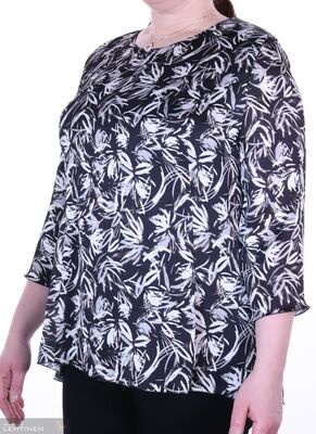 Shenina musta valkoinen pusero