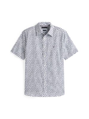 Tommy Hilfiger kuviollinen puuvilla/pelllava lyhythihainen kauluspaita