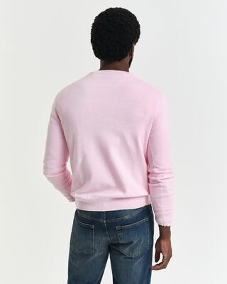 Gant vaaleanpunainen o-aukkoinen puuvillaneulepusero