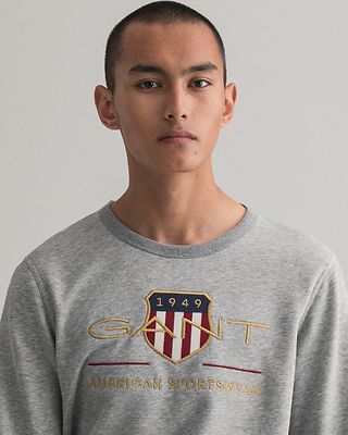 Gant harmaa collegepusero