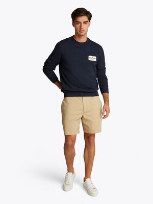 Tommy Hilfiger tummansininen college pusero