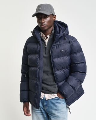 Gant tummansininen Active Cloud ‑takki regular fit mitoituksella