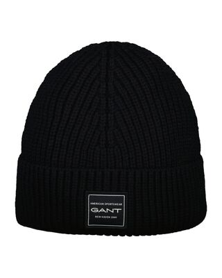 Gant musta joustinneulepipo