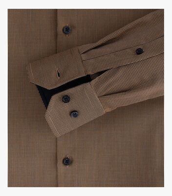 Venti modern fit ruskeasävyinen kauluspaita