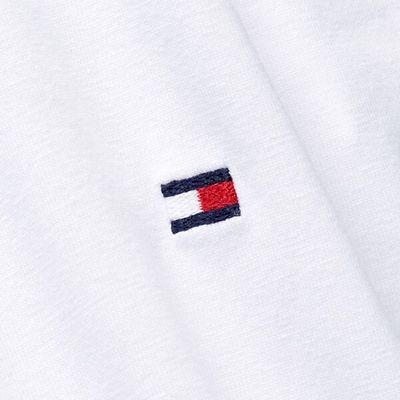 Tommy Hilfiger valkoinen slim fit valkoinen t-paita