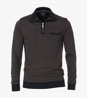 Casamoda ruskea rintataskullinen collegepusero