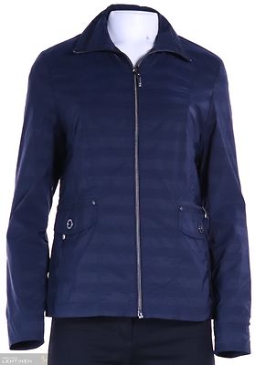 Lebek tummansininen vuorellinen kevättakki