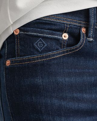 Gant tummansininen slim fit farkku