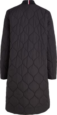 Tommy Hilfiger musta pitkä bomber-takki