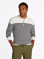Tommy Hilfiger luonnonvalkoinen puuvilla neule