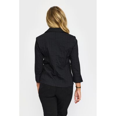 2-Biz musta kauluksellinen paitajakku