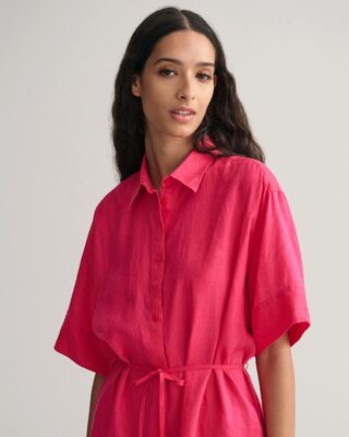 Gant pinkki paitamekko pellavaa