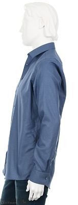 Venti sininen modern fit kauluspaita erikoispitkillä hihoilla