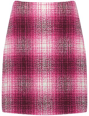 Gerry Weber pinkki ruudullinen kapea hame