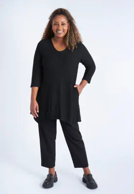 Pont Neuf A-linjainen musta tunika