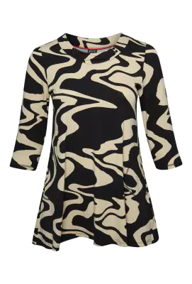 Pont Neuf kuviollinen trikootunika