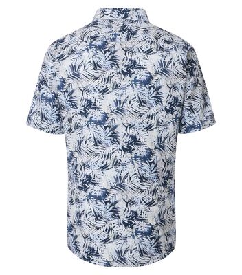 Venti modern fit sinikuvioine lyhythihainen paita