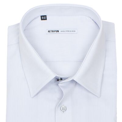 Petrifun vaaleanharmaa normal fit kauluspaita