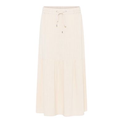 Micha vaalea beige frillahelmainen hame