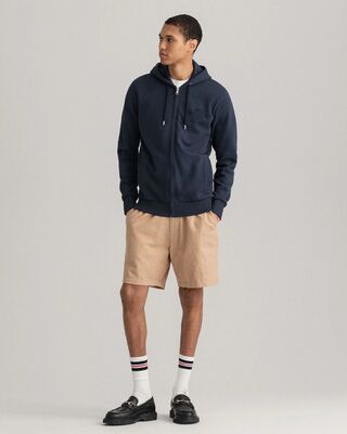 Gant tummansininen hupullinen college takki