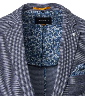 Venti sininen joustava jersey irtotakki