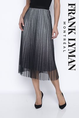 frank lyman liukuvärjätty pliseeri hame