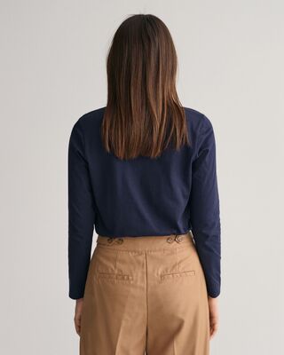 Gant tummansininen pitkähihainen trikoo pusero