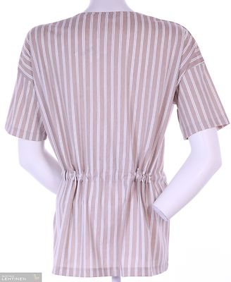 Lea H beige raidallinen pusero